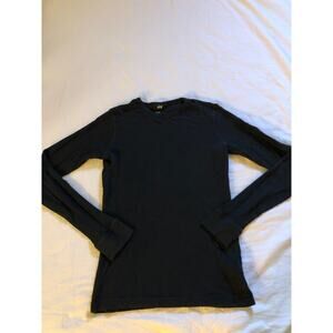 H&M men’s black thermal long sleeve shirt size Small